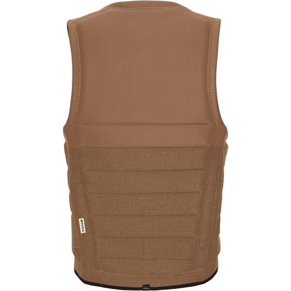 2026 Mystic The Dom Front Zip Wake Impact Vest 35005.240237 - Slate Brown